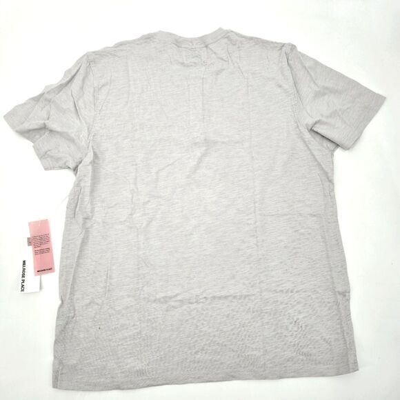 Melrose Place Genesse Slub Tee Men's Gray Henley Shirt Size XL - Picture 3 of 4